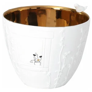 Photophore Porcelaine Observer Les Oiseaux PM - Rader