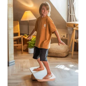 Planche d'équilibre rectangulaire avec rouleau d'exercice - Sans logo