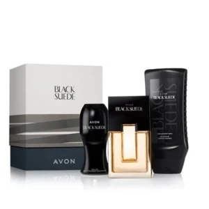 Eau de toilette,gel , déodorant  Avon Black Suede