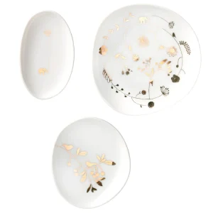 Set de 3 Coupelles en Porcelaine Dorées Garden - Räder
