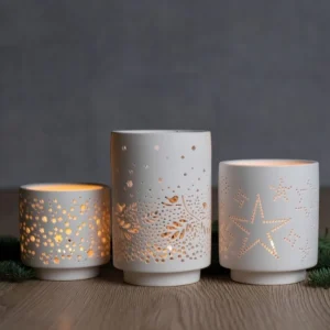 Set de 3 Photophores de Noël Ajourés - Rader