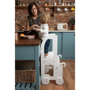 STEP’n’SIT® – Tour d’apprentissage Montessori 2 en 1 table et chaise