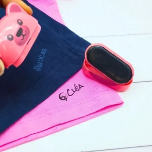 Tampon Prénom 2 Étages - Personnalisez pour 1 ou 2 Enfants, Design Nounours