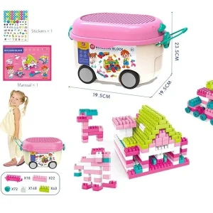Kit Blocs de Construction Maison & Animaux Pastel